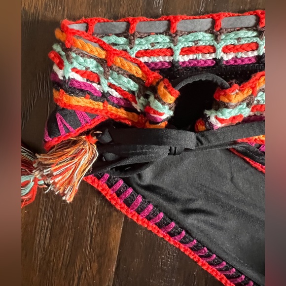 🌈 NWT! Colorful Crochet Bikini Swim Bottom - Picture 2 of 4